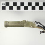 Part of flintlock, left side, from Venture Smith archaeological site