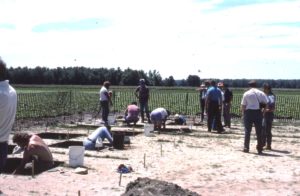 View of Morgan site excavations