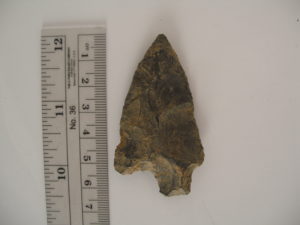 Artifact - cache blade - from Dibble Creek 1 archaeological site