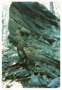 Outcropping of the Woodruff Cave archaeological site